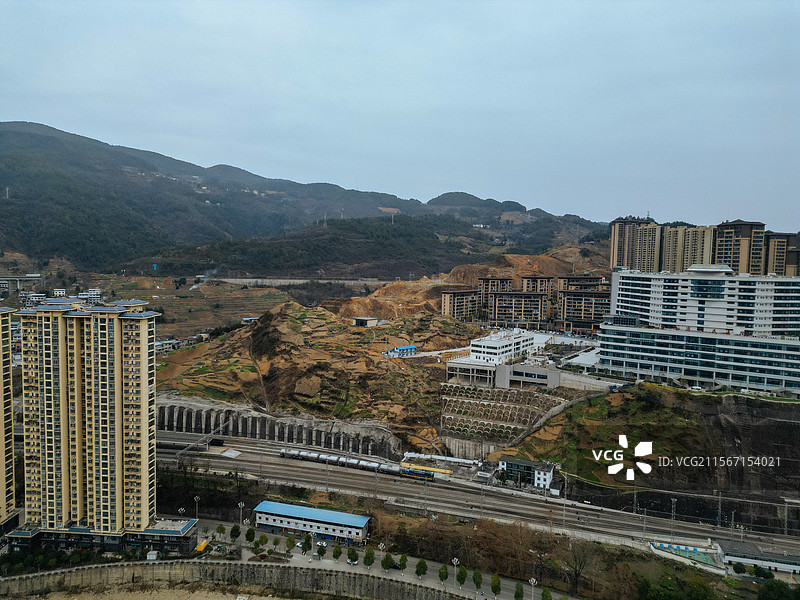 万源市 万兴路 银川大道 唐家坡 后江 城市图片素材