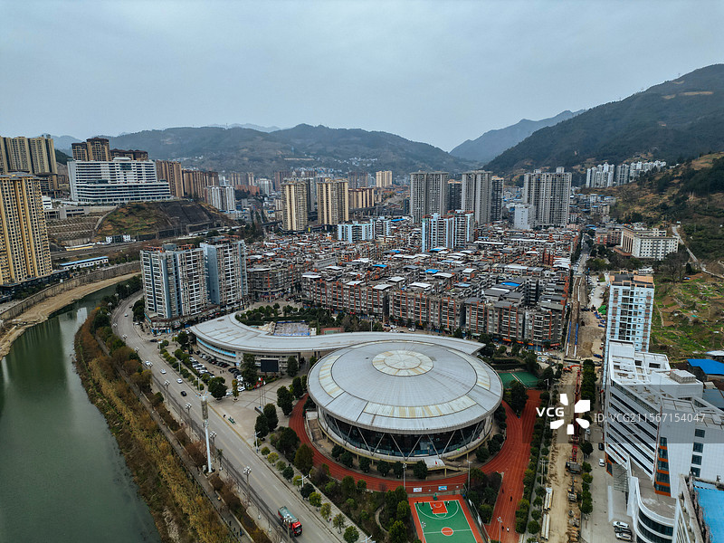 万源市 万兴路 银川大道 唐家坡 后江 城市图片素材