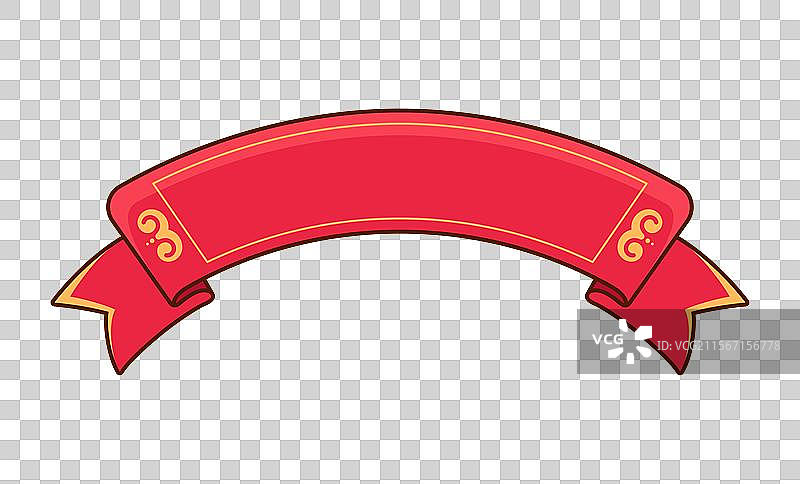 喜庆矢量飘带标题框文字框图片素材