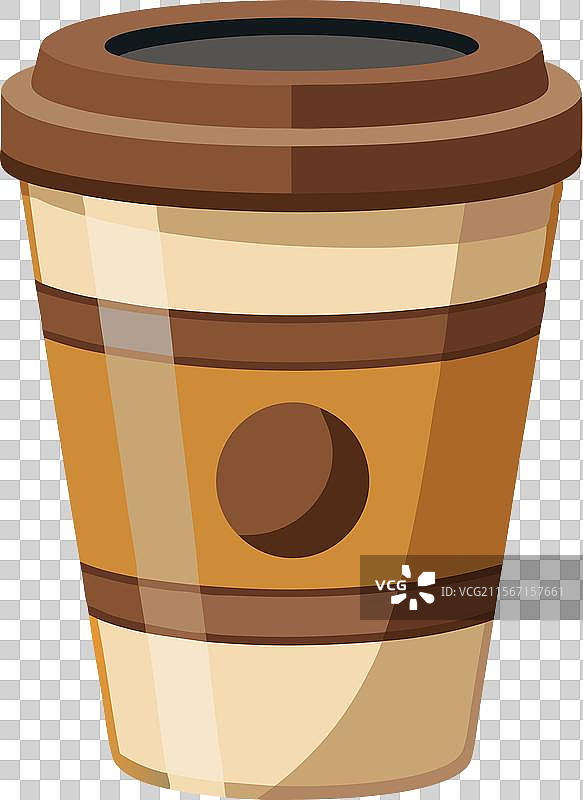 棕色外带咖啡杯图片素材