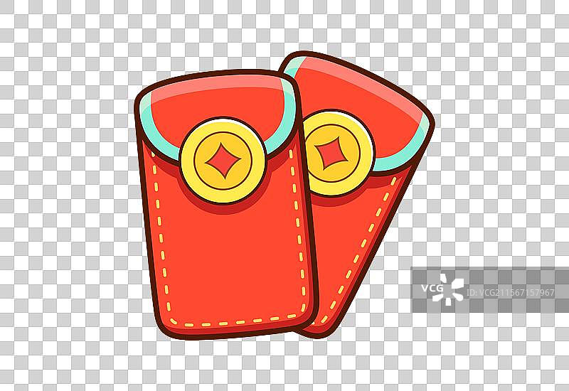 矢量红包装饰卡通插画图片素材