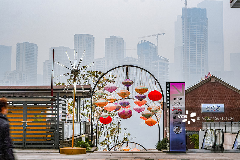 重庆-弹子石老街图片素材