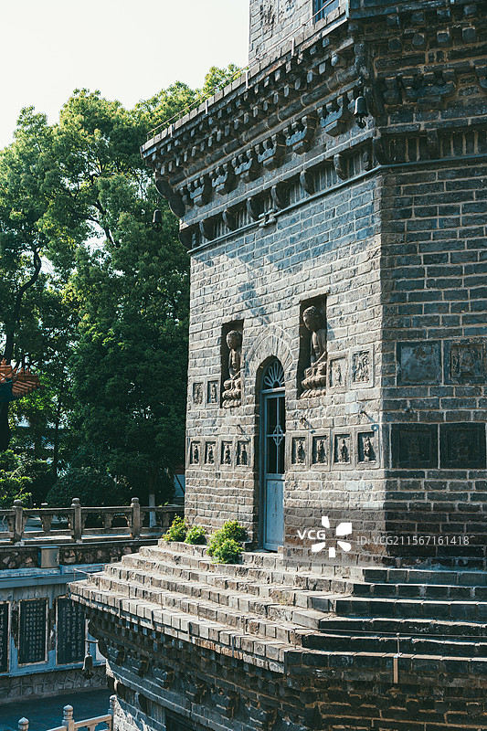 荆州市-万寿园-万寿宝塔图片素材