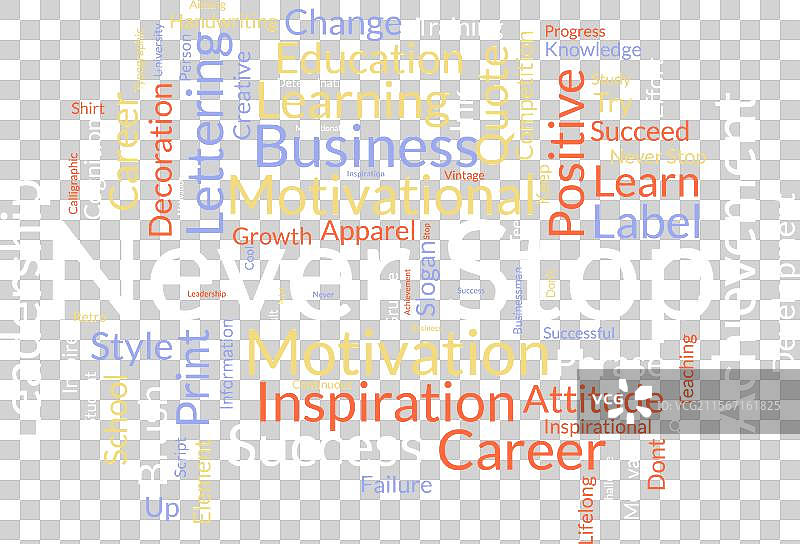 永不停止的词云模板商业概念图片素材