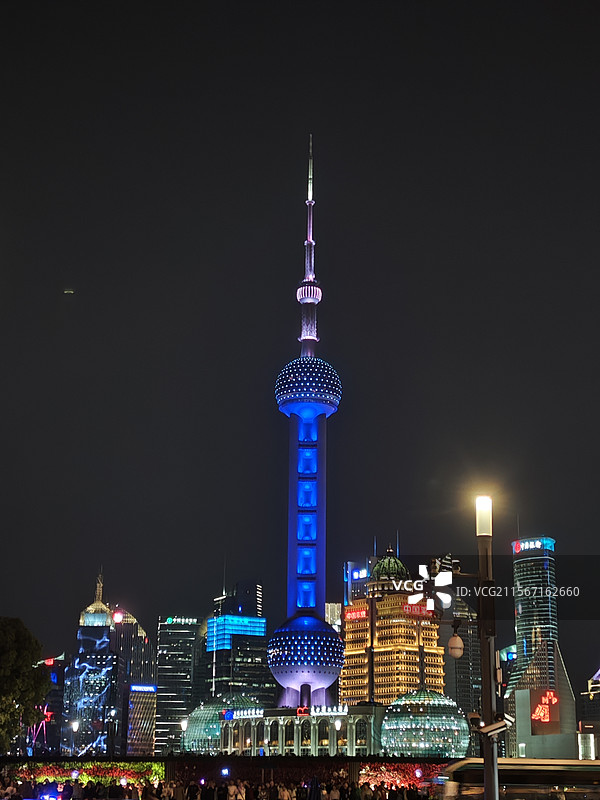 东方明珠夜景图片素材