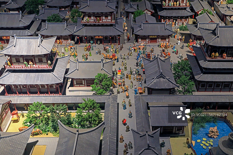 中国古代城市风貌图片素材