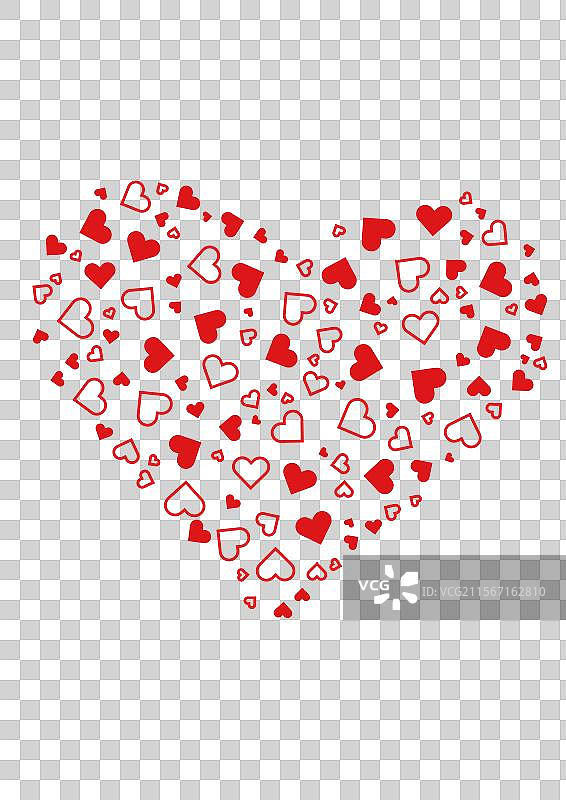 爱心满溢的浪漫桃心图片素材