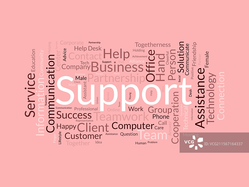 支持词云模板商业概念图片素材