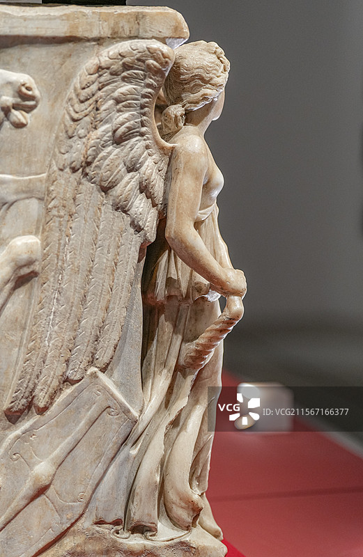 公元2世纪中期 描绘亚马逊女战士的石棺 卡比托利欧博物馆图片素材