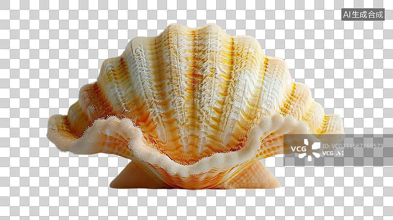 【AI数字艺术】毛毡风格白色优雅曲线的海螺和贝壳图片素材