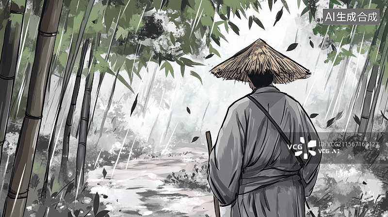 【AI数字艺术】古风人物插画图片素材