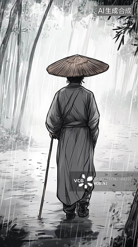 【AI数字艺术】古风人物插画图片素材