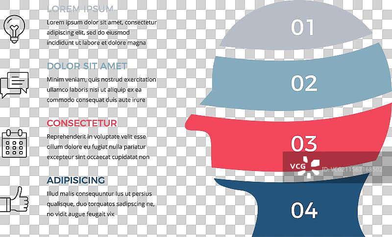 男性头像 - 信息图模板图片素材