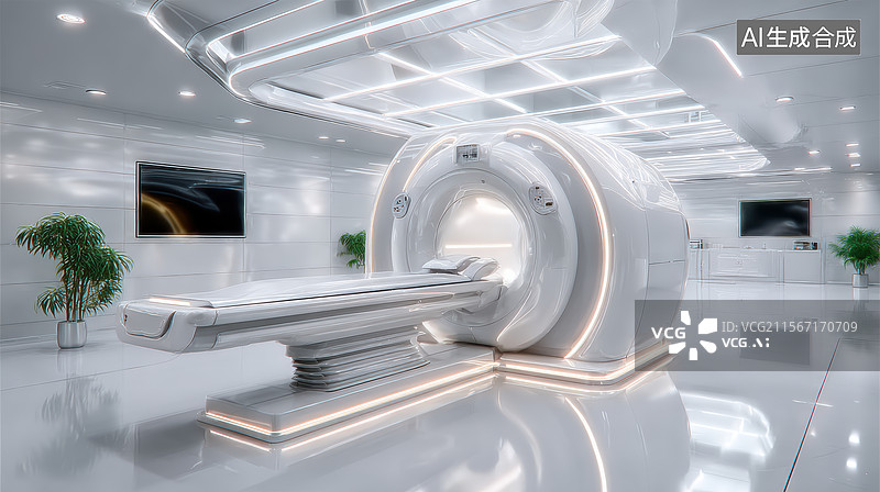 【AI数字艺术】现代化医疗设备室图片素材