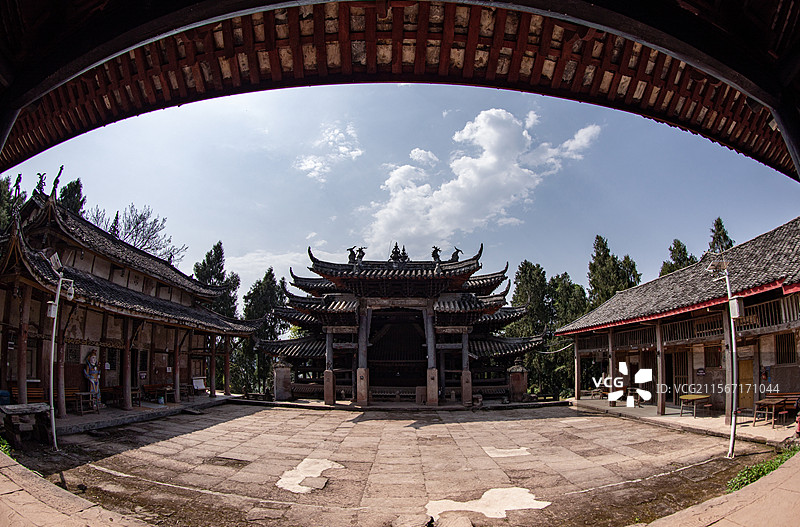 四川安岳木门寺明代古寺图片素材
