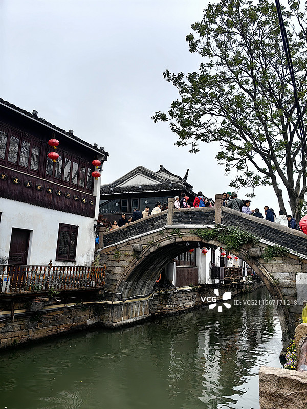 苏州七里山塘图片素材