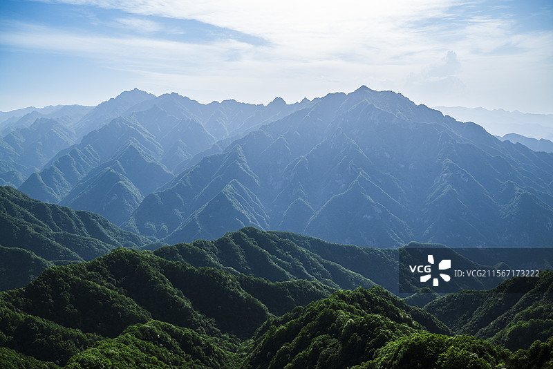 西安祥峪森林公园卧虎峰图片素材