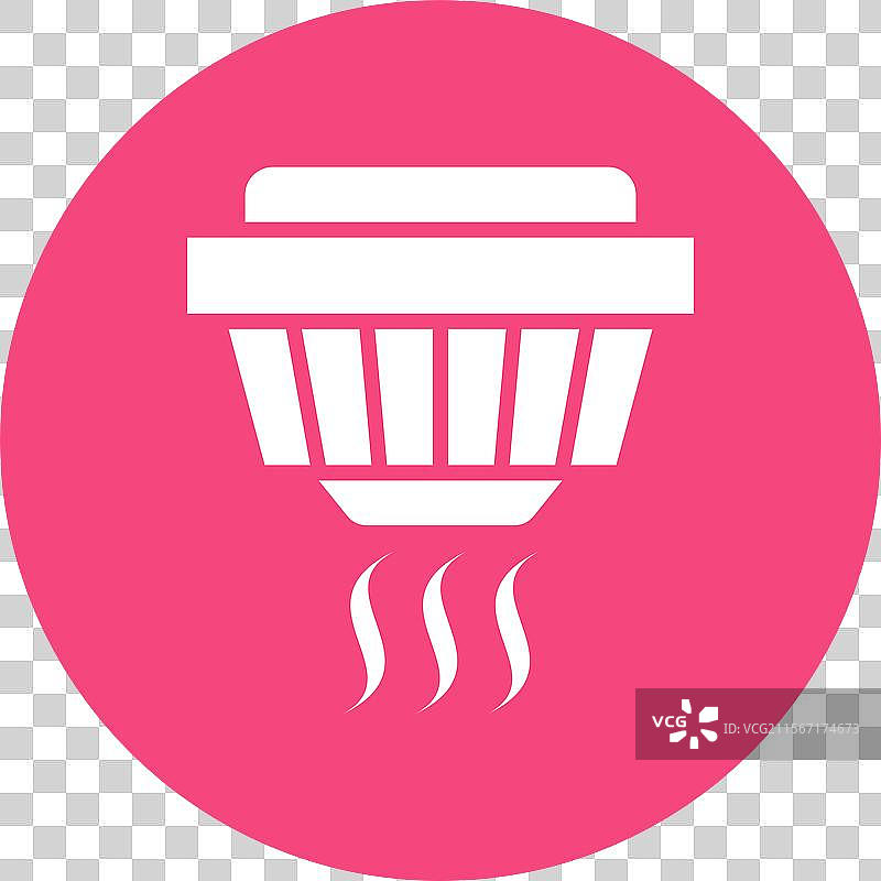 烟雾探测器图标设计图片素材