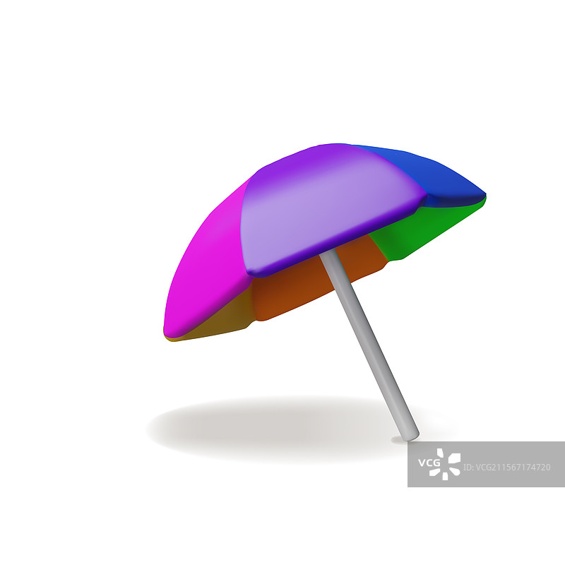 3D沙滩伞3图片素材