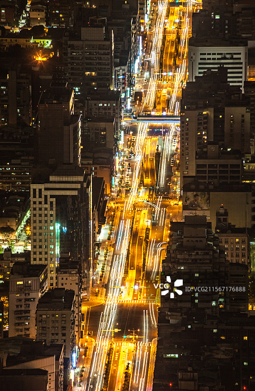 台北夜景俯瞰图片素材