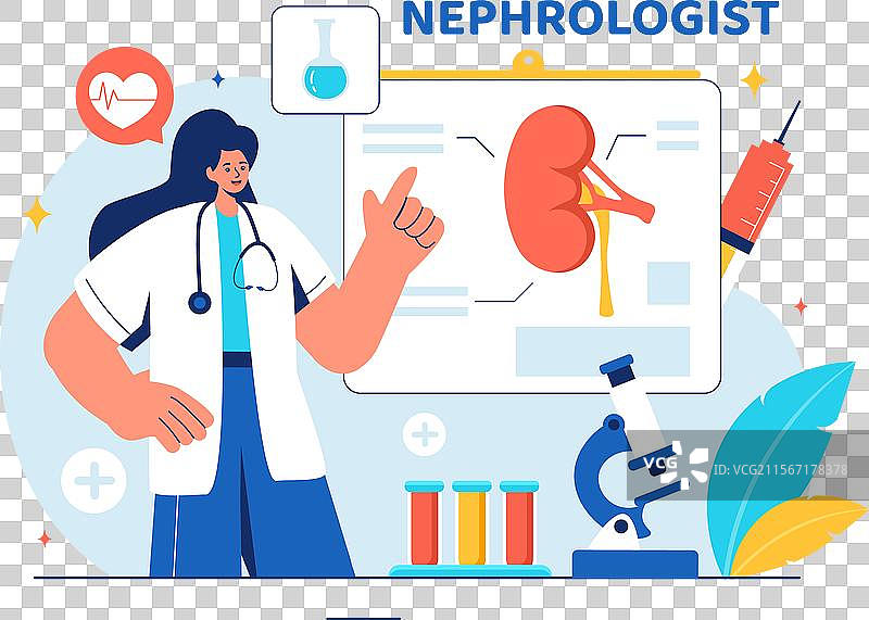 肾脏科医生与心脏科医生的合作图片素材