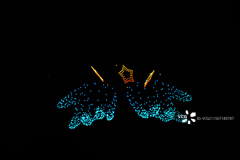 南京玄武湖，无人机灯光秀图片素材