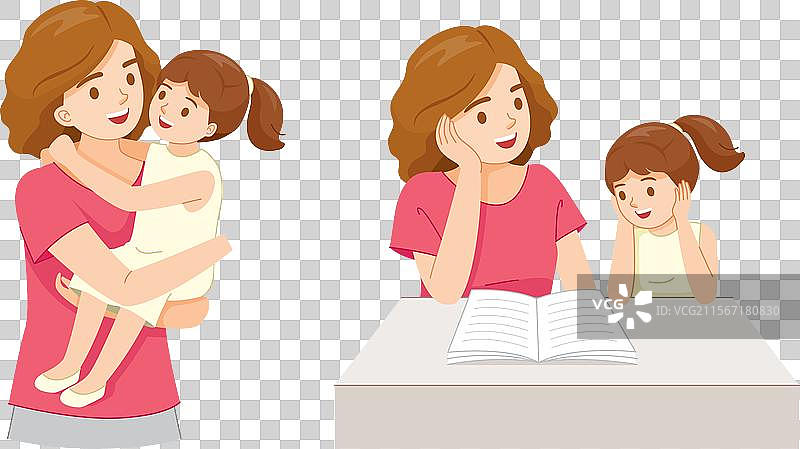 母女关系图片素材