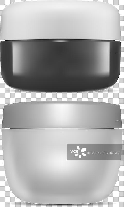 面部化妆用奶油瓶塑料容器模型图片素材