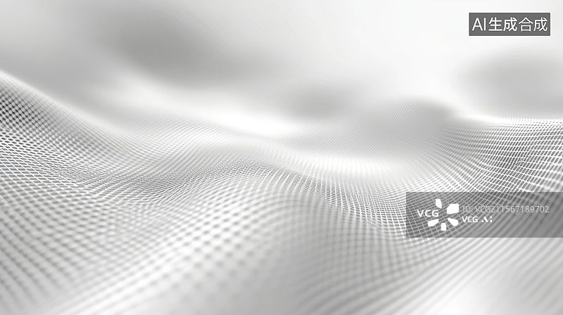 【AI数字艺术】白色网格波纹图案图片素材