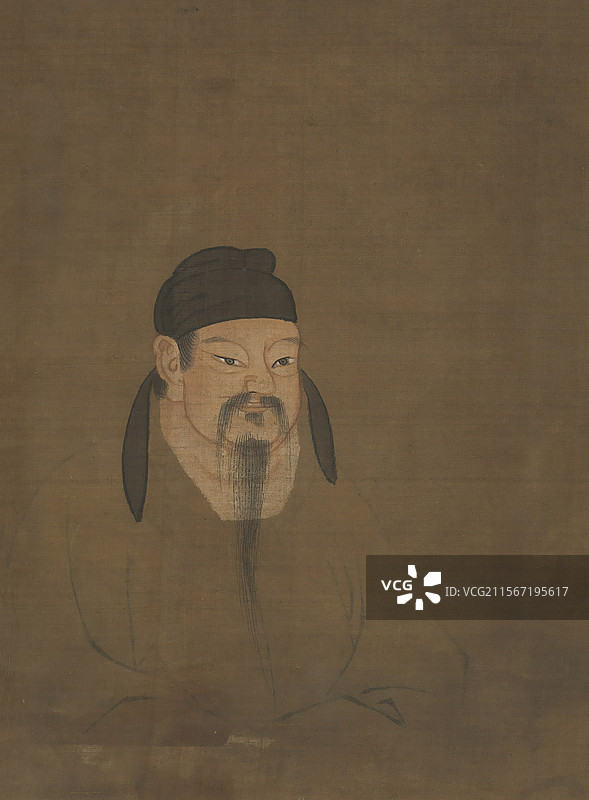 中国历代圣贤半身像，唐代，李靖图片素材