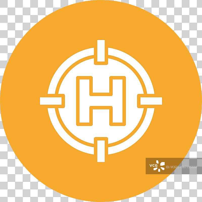 直升机停机坪图标设计图片素材