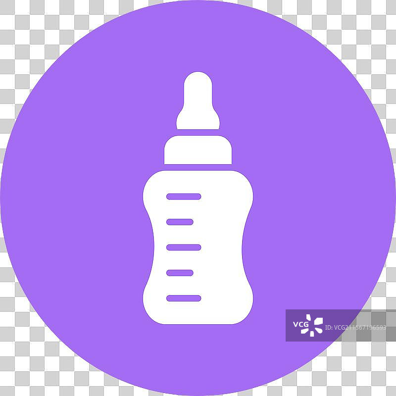 婴儿奶瓶图标设计图片素材