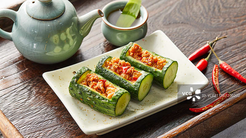 中餐美食年夜饭除夕菜 翠竹报春图片素材