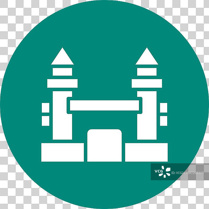 充气城堡图标设计图片素材