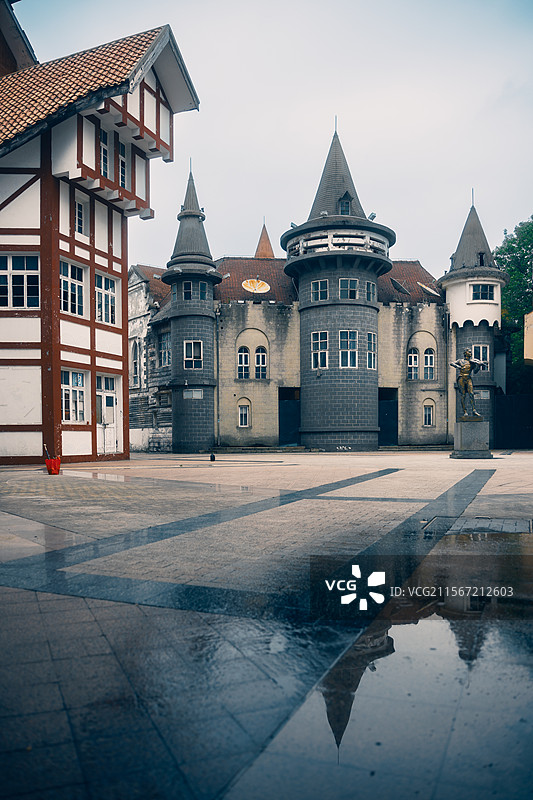 欧洲建筑蠡湖中央公园图片素材