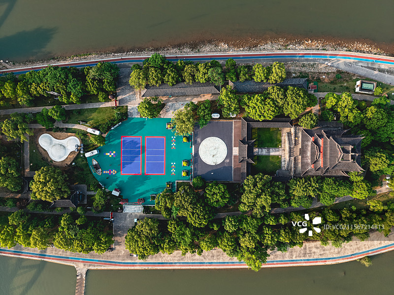 航拍浙江丽水市龙泉市图片素材