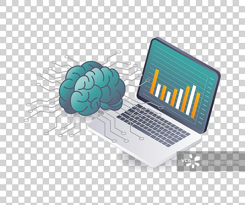 受启发于人工智能的分析图片素材