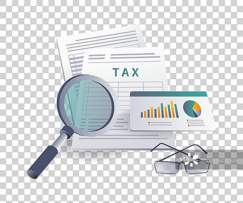 商业所得税数据分析图片素材