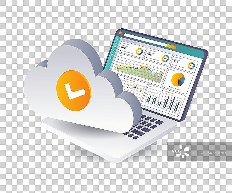 分析云服务器中的数据开发图片素材