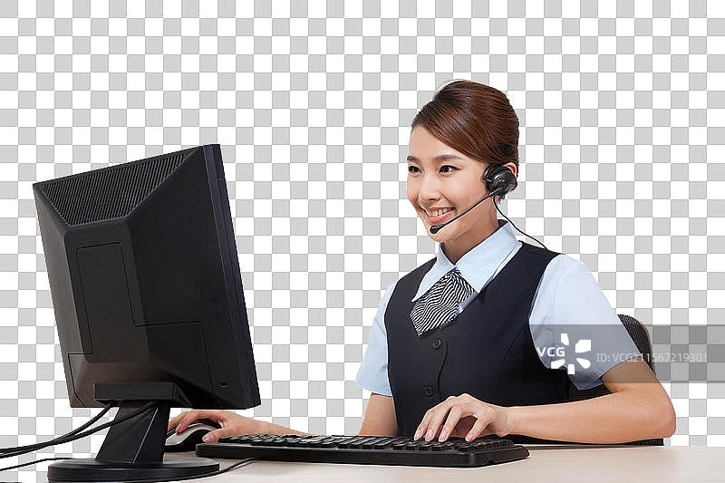 呼叫中心客服服务人员图片素材