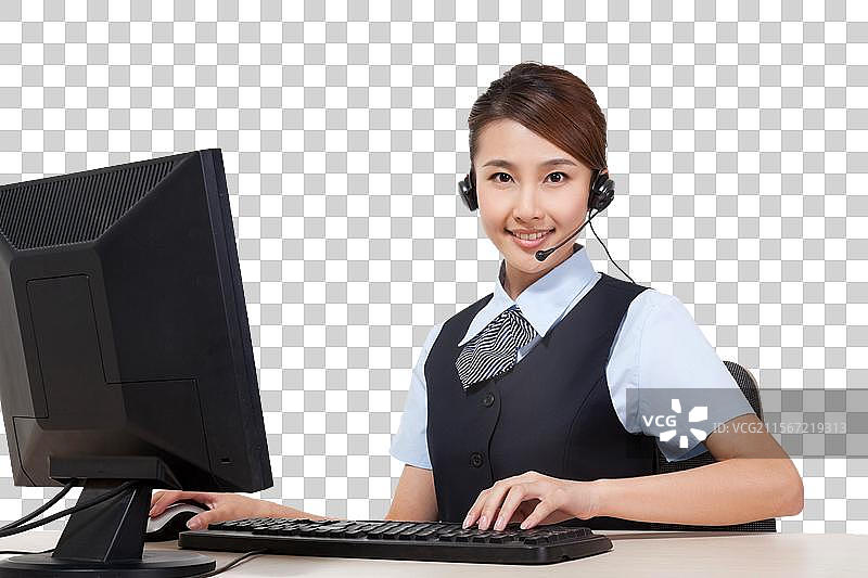 呼叫中心客服服务人员图片素材