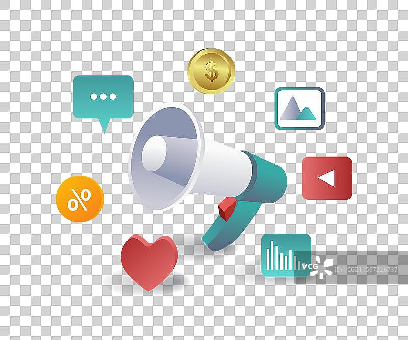 科技领域的数字营销活动图片素材