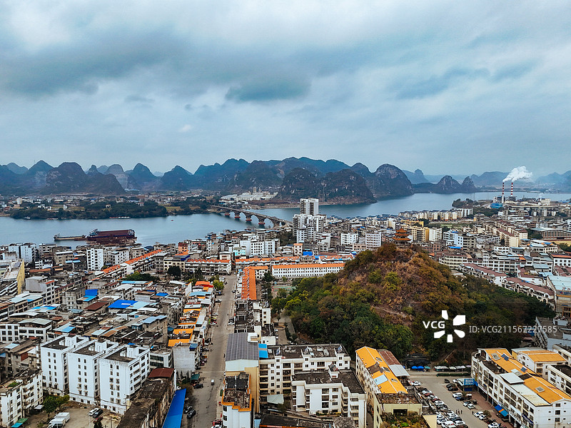 武宣县 武北村 太平路 黔江 吐番大山图片素材