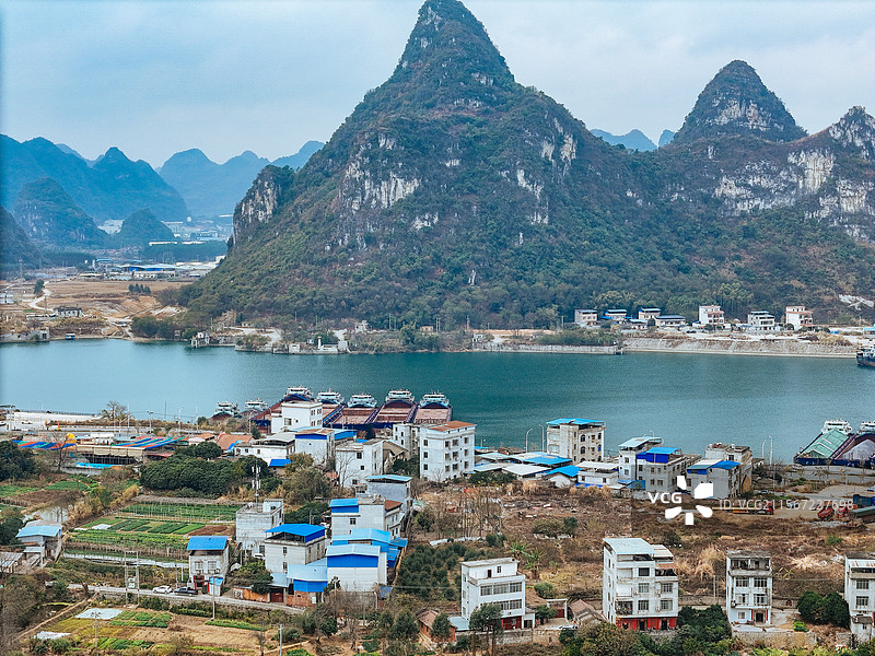 武宣县 武北村 太平路 黔江 吐番大山图片素材