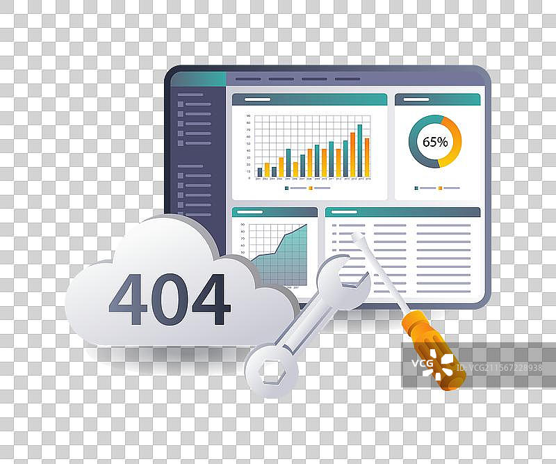 对警告错误代码404的评估图片素材