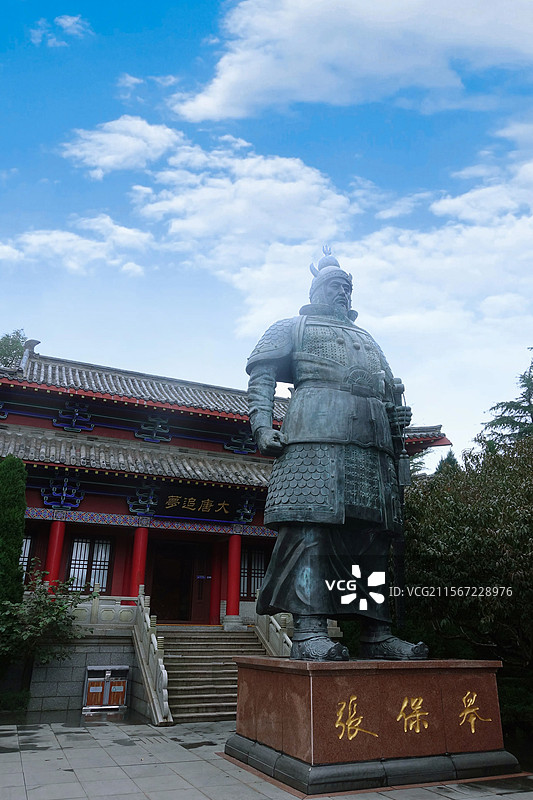 山东  荣成    古建  赤山风景区   松树  大唐追梦   张保皋雕塑图片素材