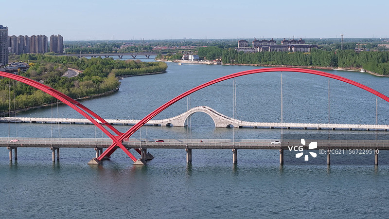 山东潍坊昌邑 潍河大桥 揽月桥 潍河图片素材