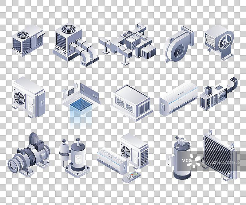 工业暖通空调设备冷却系统图片素材