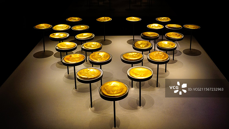 西汉金饼·海昏侯遗址博物馆图片素材