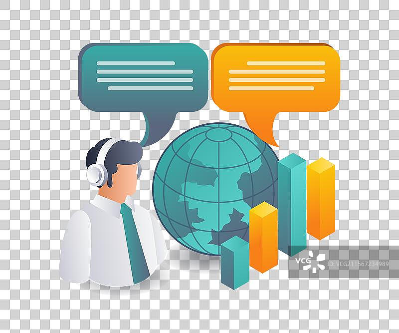 商业中的合作交易对话图片素材